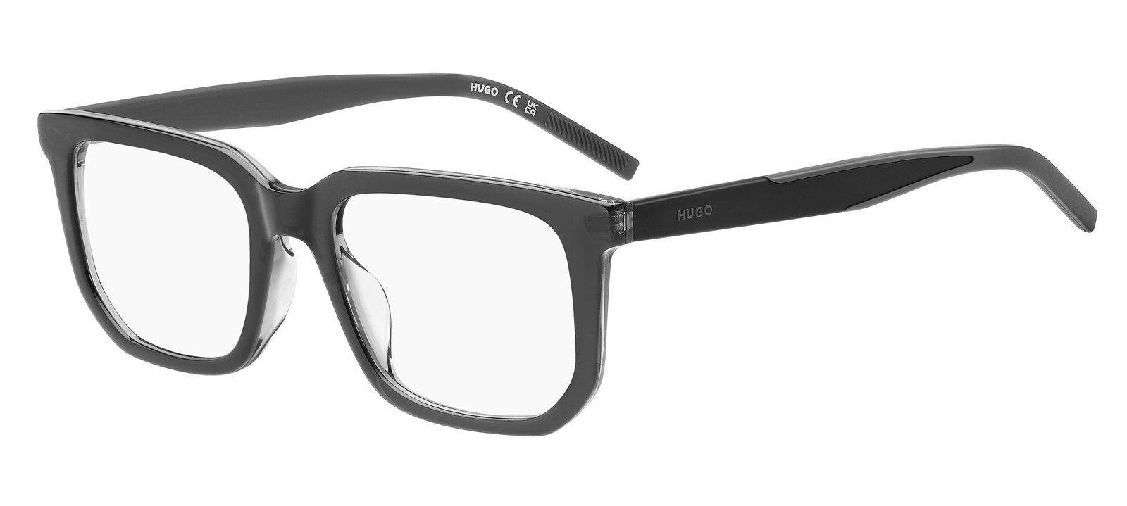 Das Bild zeigt die HUGO Fassung HG1340/G CBL leicht seitlich., Zubehor, Brillen, Sonnenbrille